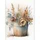FLORAL BEAUTIES GREETING CARD Floral Bucket 8